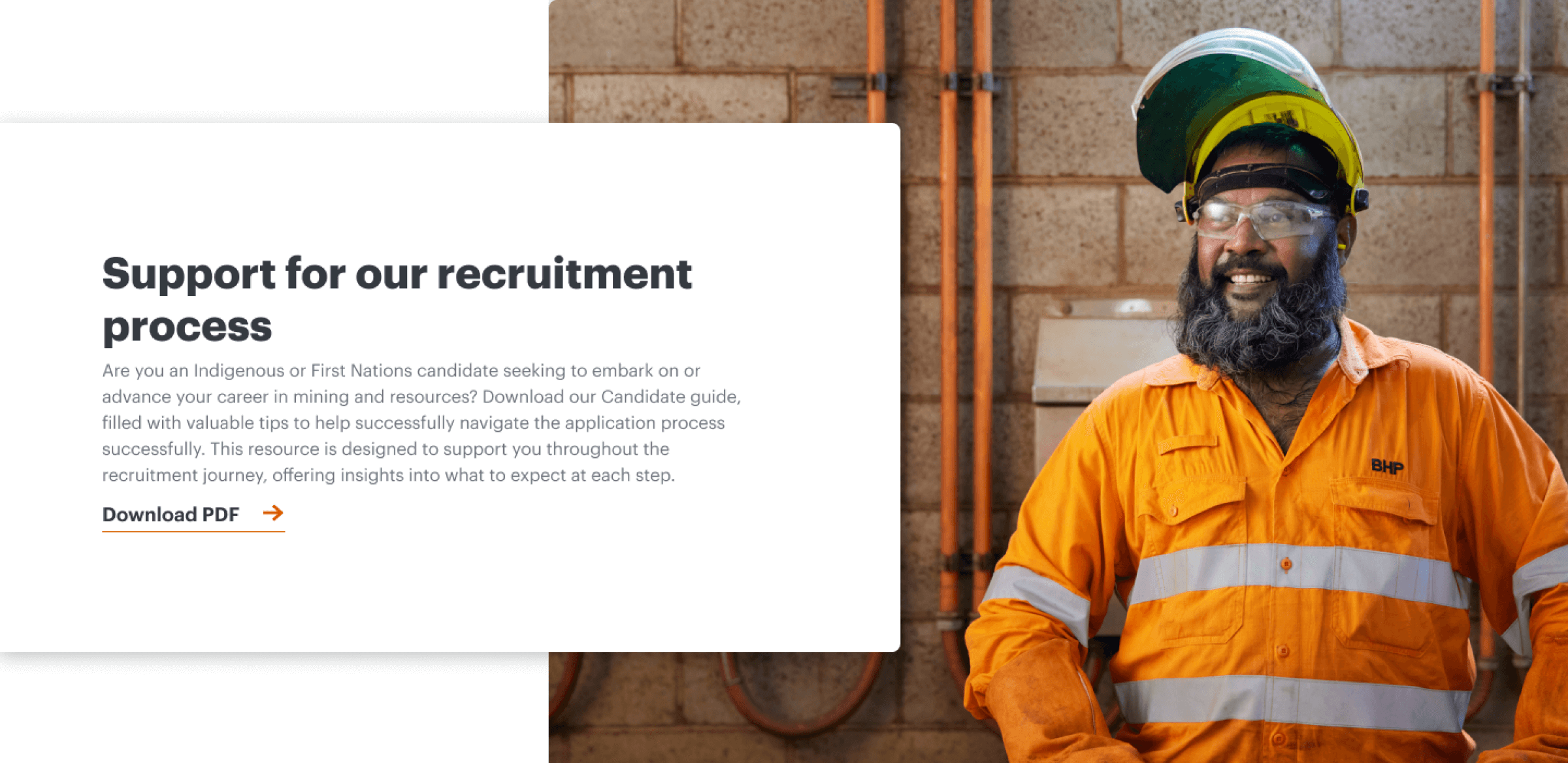 Support for our recruitment process